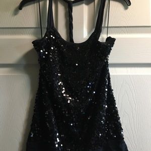 Express sequin top